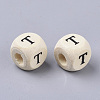 Printed Natural Wood Beads WOOD-T026-001T-2