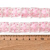 Valentine's Day Handmade Lampwork Enamel Beads Strands LAMP-A001-D04-1-2