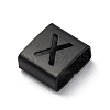Ion Plating(IP) 304 Stainless Steel Square Slide Charms STAS-L132-15X-B-2