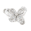 Brass Micro Pave Cubic Zirconia Connector Charms KK-U056-04P-1