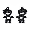 Spray Painted Alloy Pendants PALLOY-T077-165-5