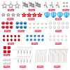 Independence Day Theme Drop Earring DIY Making Kit DIY-SC0018-27-2