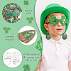 Saint Patrick's Day DIY Wood Teardrop Earring Making Kit DIY-TA0009-12-4