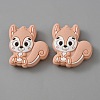 Squirrel Food Grade Eco-Friendly Silicone Beads LS-SIL-WH0012-030F-1