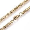 304 Stainless Steel Wheat Chain Necklaces NJEW-D285-13-3