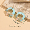 Alloy Enamel Dangle Earrings WGF042D-01-4