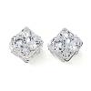 Brass Micro Pave Cubic Zirconia Beads KK-S336-07S-C-1