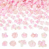 200Pcs Flower & Butterfly Resin Cabochons CRES-TA0001-89F-1