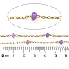 304 Stainless Steel Enamel Link Chains AJEW-Z028-09G-02-2