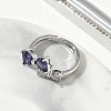 Brass & Cubic Zirconia Finger Rings CU-CBA7E55-12P-3