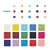 195G 15 Colors Glass Seed Beads SEED-YW0001-11C-1