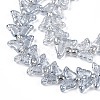 Electroplate Glass Beads Strands EGLA-N012-04I-3