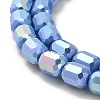 Electroplate Glass Beads Strands EGLA-D030-06F-3