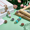 6Pcs 6 Colors Handmade Indonesia Beads IPDL-SP0001-02-4