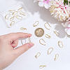 20Pcs 5 Styles Brass Cubic Zirconia Earring Hooks KK-ME0002-56-3