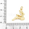 Brass Micro Pave Cubic Zirconia Pendants KK-F938-41G-02D-3