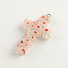 Handmade Millefiori Glass Pendants X-LK-R005-11-2