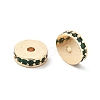 Brass Micro Pave Cubic Zirconia Beads KK-R216-15KCG-02-2