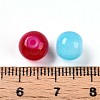Baking Paint Imitation Jade Glass Beads DGLA-Q021-8mm-M-4