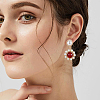 12Pcs Brass Dome/Half Round Stud Earring Findings KK-BC0008-82-5