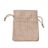 Burlap Packing Pouches Drawstring Bags ABAG-Q050-7x9-01-2
