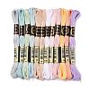 12 Skeins 12 Colors 6-Ply Polyester Embroidery Floss OCOR-M009-01B-02-1