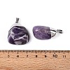 Natural Amethyst Pendants G-N360-05P-03-3