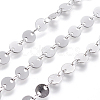 Tarnish Resistant 304 Stainless Steel Flat Round Link Chains A-CHS-L019-01B-P-1