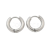 Tarnish Resistant 304 Stainless Steel Huggie Hoop Earrings X-EJEW-F111-16mm-P-2