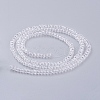 Transparent Glass Beads Strands GLAA-R135-2mm-10-2