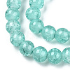 Baking Paint Crackle Glass Bead Strands X-DGLA-Q023-8mm-YS19-A-3