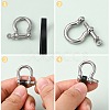 Alloy D-Ring Anchor Shackle Clasps PALLOY-L169-08-3