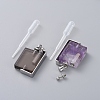 Rotatable Natural Quartz Perfume Bottle Pendants G-M362-03P-4