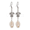 Natural Shell Dangle Earrings EJEW-JE05442-1