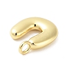 Rack Plating Brass Balloon Letter Pendants KK-C050-01G-U-2
