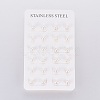 304 Stainless Steel Stud Earrings EJEW-I229-01G-B-3
