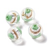 Handmade Silver Foil Lampwork Beads GLAA-Z001-05G-1