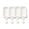 Food Grade DIY Rectangle Ice-cream Silicone Molds DIY-D062-04B-3