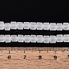 Transparent Frosted Glass Beads Strands GLAA-N072-01A-A01-4
