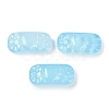 Spray Painted Transparent Glass Connector Charms X1-GLAA-H035-06H-1