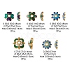 10Pcs 5 Style Alloy Enamel Bead Caps ENAM-YW0003-22-3
