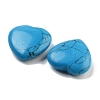 Heart Synthetic Turquoise  Worry Stone G-C134-06A-02-2