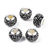 Handmade Polymer Clay Rhinestone European Beads RB-N053-001-04-1