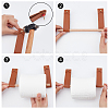 Rectangle PU Leather Drawer Handles AJEW-GA0004-06-3