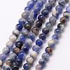 Natural Sodalite Bead Strands G-K146-47-3mm-1