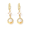 Brass Micro Pave Cubic Zirconia Hoop Earrings EJEW-A149-04B-G-4