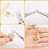 20Pcs Brass Locking Jump Rings KK-BBC0023-10C-6