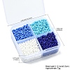 72G 4 Styles Glass Seed Beads SEED-YW0002-77B-2