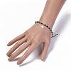 Electroplate Glass Braided Beads Bracelets BJEW-JB04307-06-5