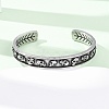 316 Surgical Stainless Steel Cuff Bangles BJEW-C142-01D-AS-2